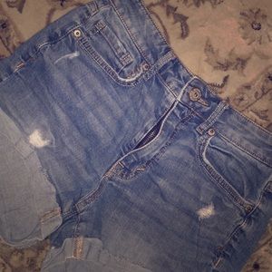 Bethany Mota High Waisted jean shorts